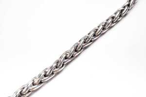 A woven necklace in sterling silver - 2