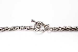 A woven necklace in sterling silver - 3