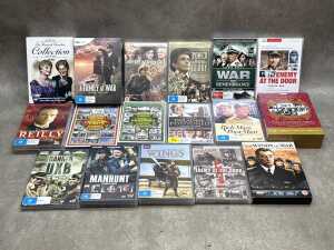 DVD TV box sets, including The Forsyte Saga
