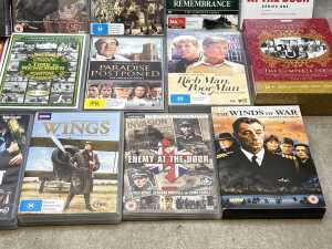 DVD TV box sets, including The Forsyte Saga - 5