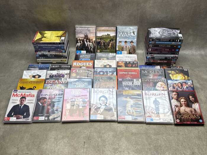DVD TV shows, including Mrs Bradley Mysteries