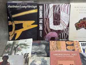 Indigenous art and cultural history books, including The Story of Australia's People - 2