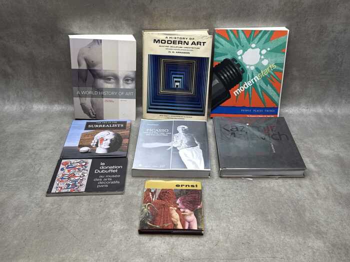 Mostly Modernist art books including Surrealism