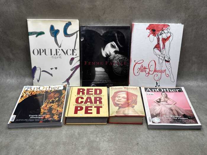Fashion books and magazines, including Vivienne Westwood