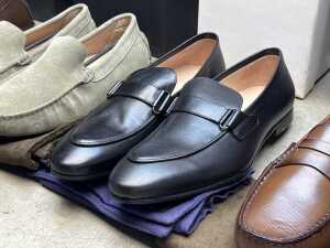 Four NEW pairs of Nappa Tori Australia leather men's shoes, size UK 11 - 3