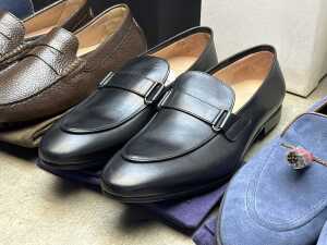 Four NEW pairs of Nappa Tori Australia leather men's shoes, size UK 11 - 3