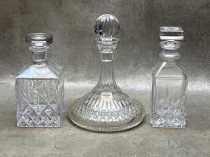 Cut crystal decanters and vessels - 2