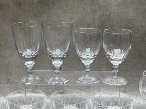 Cut crystal stemware - 2