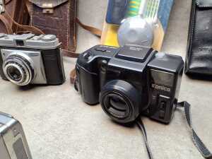 Assorted cameras and accessories, including Kodak - 3