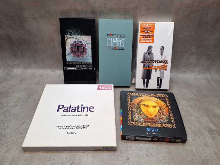 Five CD box sets, including Tangerine Dream