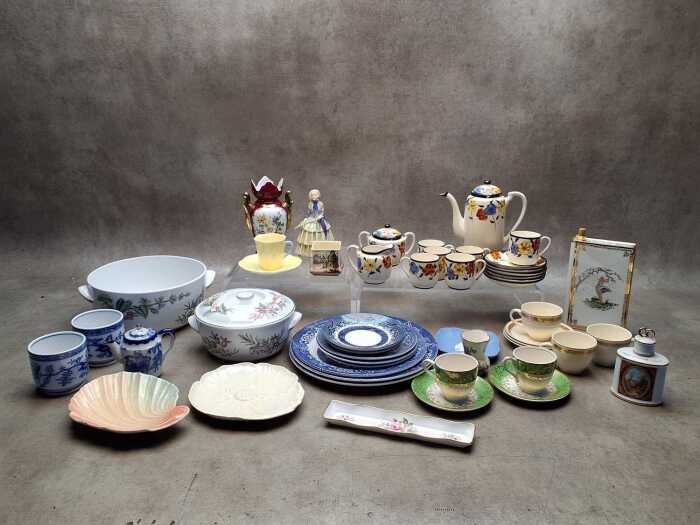 Mostly english porcelain, including Royal Worcester and Royal Winton