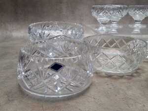 Cut crystal - mainly serving ware - 2