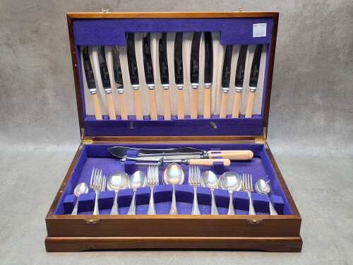 Vintage Imperial silver plated cutlery setting for six