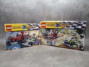 Two LEGO World Racer playsets