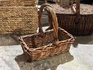 Four woven wicker baskets - 4