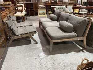 Unopi&ugrave; Italian suite - Three-Piece outdoor lounge suite (Single chair new RRP $1,800 approx.) - 3