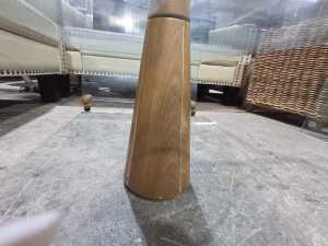 Two-tier curved glass coffee table - 5
