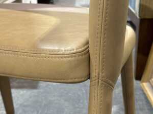 Lounge Lovers tan leather tub chair - 4