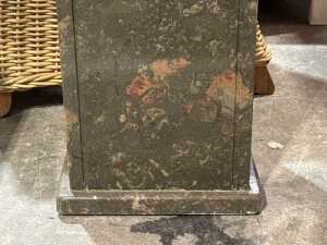Green stone display square pedestal - 3