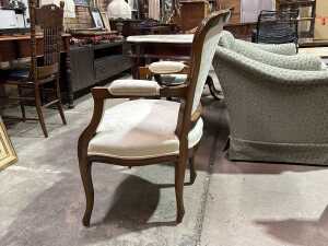 Pair of Louis XV style walnut armchairs - 4