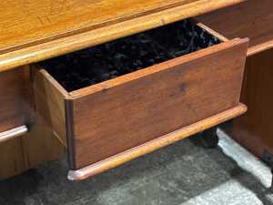 Victorian-style timber console table - 2