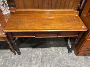 Victorian-style timber console table - 4