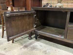 Dark timber low entertainment unit - 2