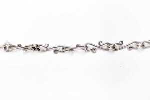 A dalmatian jasper necklace in sterling silver. - 4