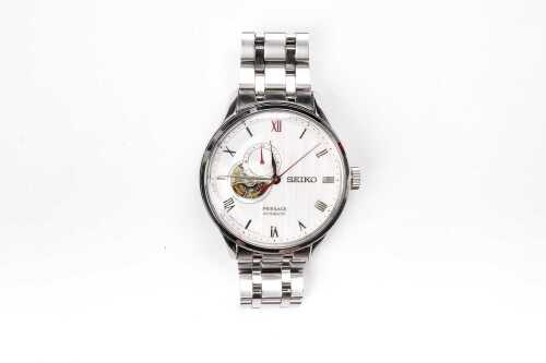 A Seiko Presage Zen garden automatic watch