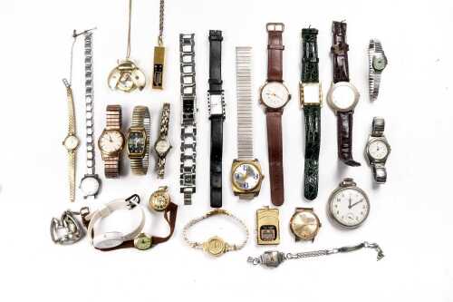 A large collection of watches
