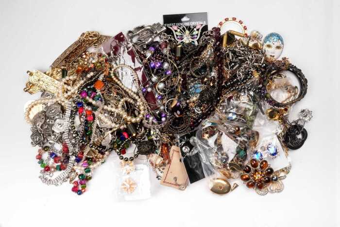 A large collection of costume jewellery