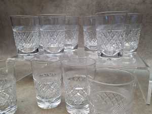 Assorted glassware including Luigi Bormioli stemmed wine glasses - 5