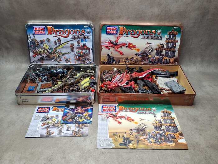 Two Mega Bloks Dragons Iron raiders playsets