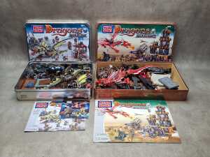 Two Mega Bloks Dragons Iron raiders playsets