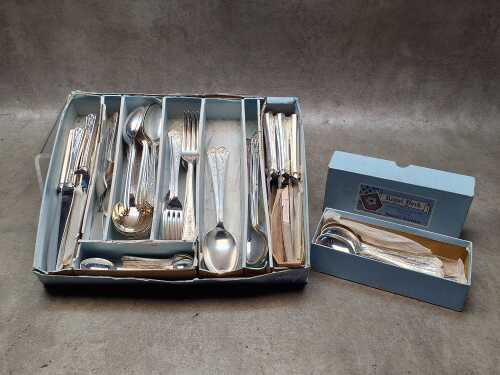 Vintage Dixon 'Royal York' silver plated cutlery setting for eight