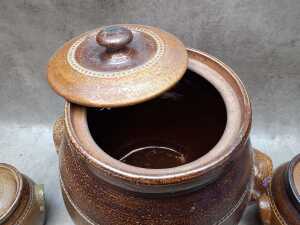 Three Bendigo pottery storage vessels - 2