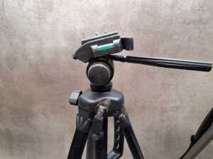 Five camera tripods with extendable legs including Optex - 4