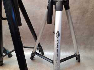 Five camera tripods with extendable legs including Optex - 4
