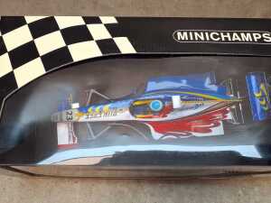 Two Minichamps model cars, M.Salo and J.Villeneuve. - 3