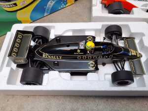 Two Ayrton Senna 1:18 scale model cars - 2