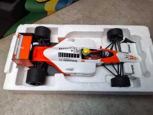 Two Ayrton Senna 1:18 scale model cars - 4