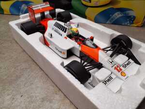 Two Ayrton Senna 1:18 scale model cars - 5