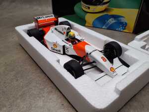 Two Ayrton Senna 1:18 scale model cars - 3