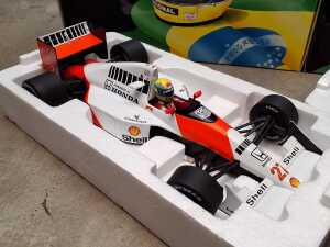 Two Ayrton Senna 1:18 scale model cars - 3