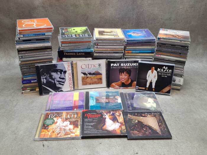 Assorted CDs, including Frank Sinatra