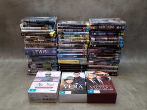 DVDs, including box sets and crime TV shows, including David Attenborough