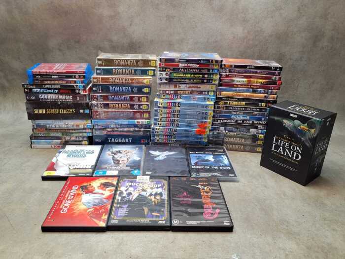 DVDs and Blu-rays, including box sets and classic TV shows