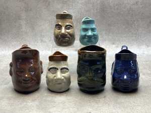 Collection of character jugs