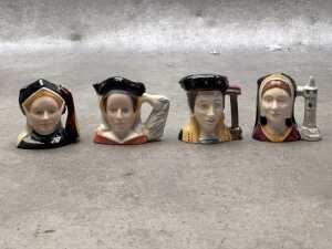 Royal Doulton and James Sadler Henry VIII and his wives character jugs - 5