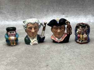 Collection of ceramic character and Toby jugs, including Royal Doulton - 4